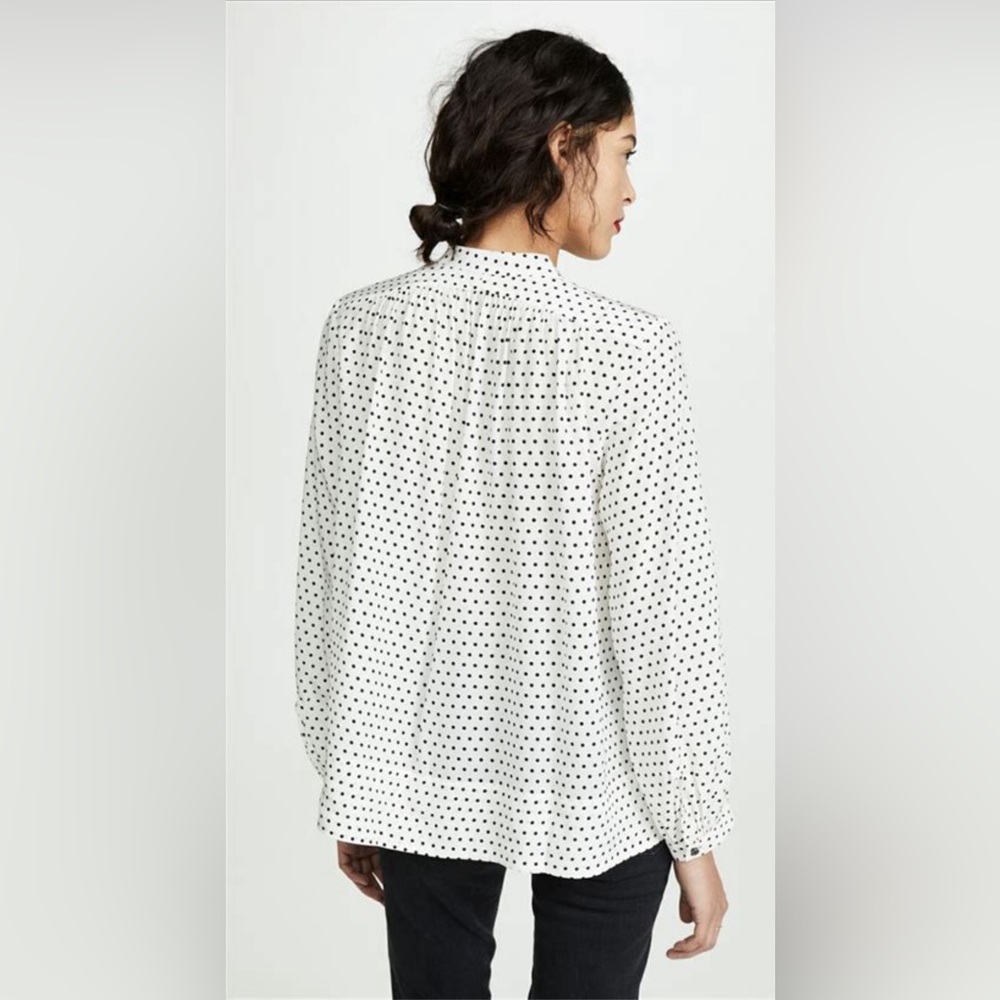 COPY - 🕊️ AYR - The Por Favor Bonita Dot Silk Blouse - XS GUC - Picture 2 of 14